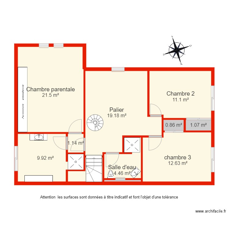 BI 6178 étage non côté. Plan de 0 pièce et 0 m2