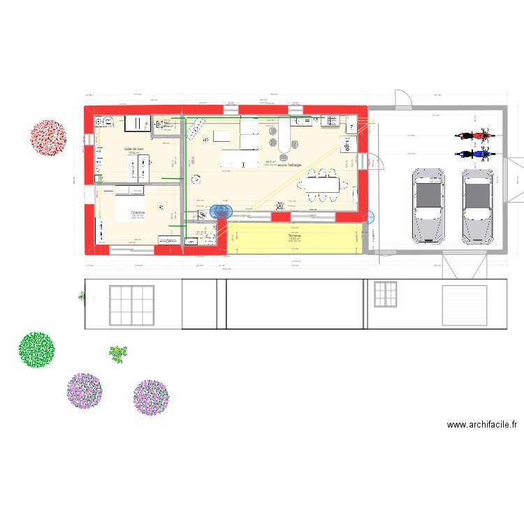 plan ebreuil evac elec. Plan de 9 pièces et 152 m2