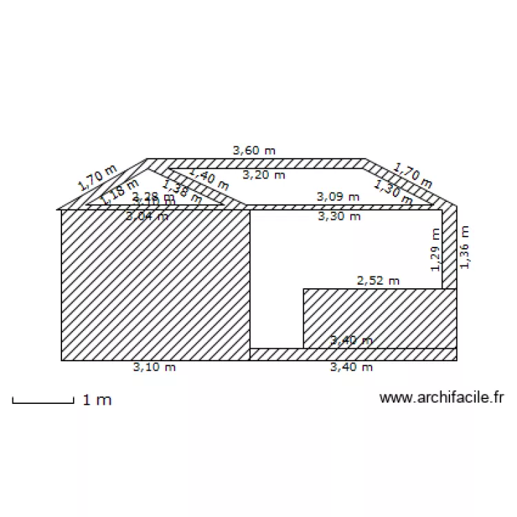 Pool-house - vue coté piscine. Plan de Pool-house - vue coté piscine. Plan de