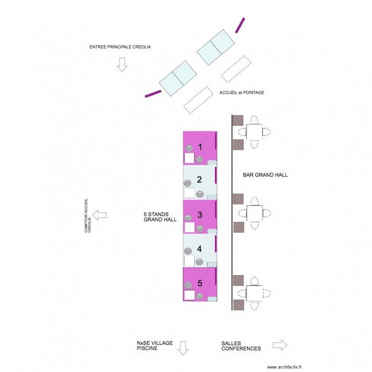 HALL CREOLIA NxSE 2017. Plan de 0 pièce et 0 m2