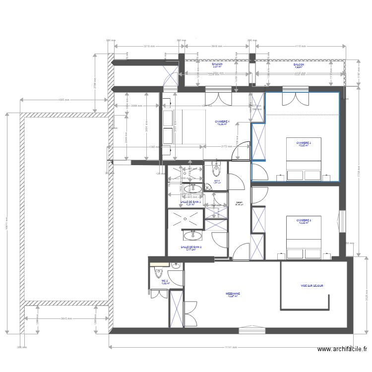 Bidart étage 3. Plan de 0 pièce et 0 m2