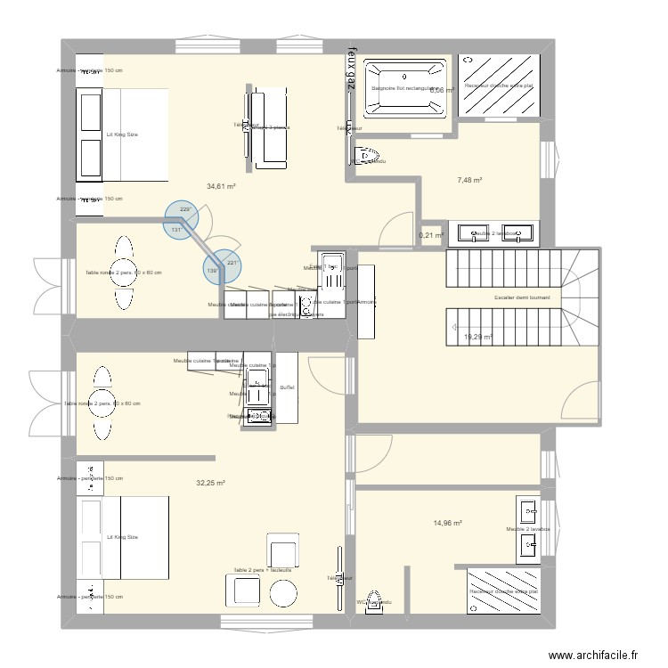 K ET N 2  nic mag rez new 09. Plan de 7 pièces et 115 m2