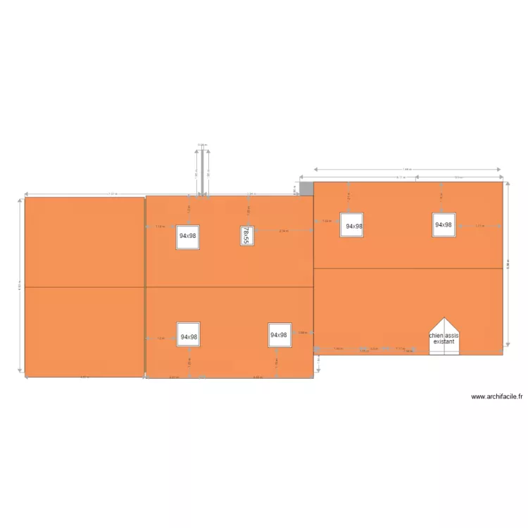 saint rhomble toit. Plan de 