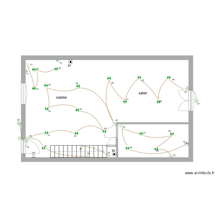 quartier neuf karine éclairage. Plan de 0 pièce et 0 m2