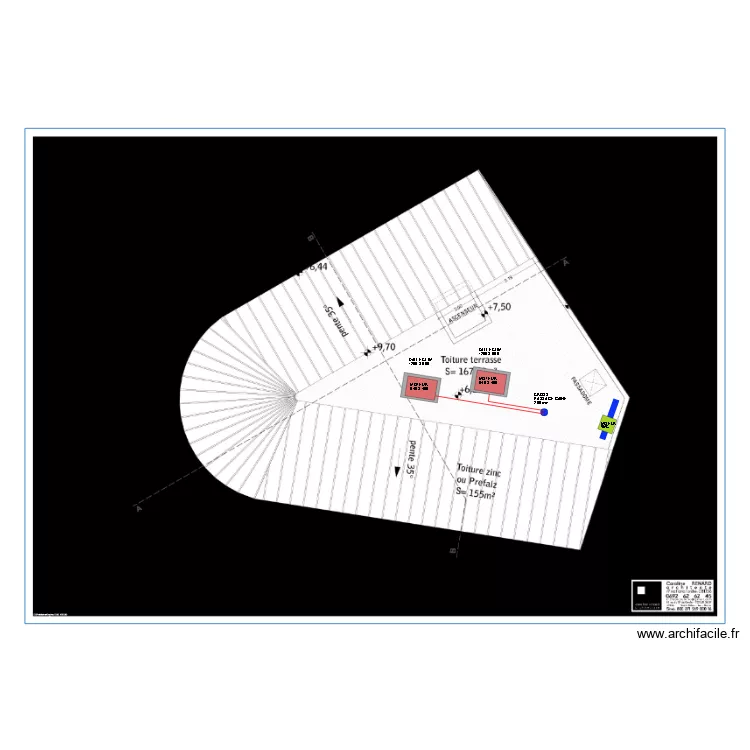 BRED ST ANDRE PLAN TOITURE. Plan de BRED ST ANDRE PLAN TOITURE. Plan de