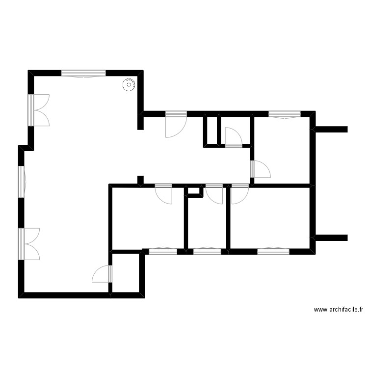 CORNARD. Plan de 9 pièces et 101 m2