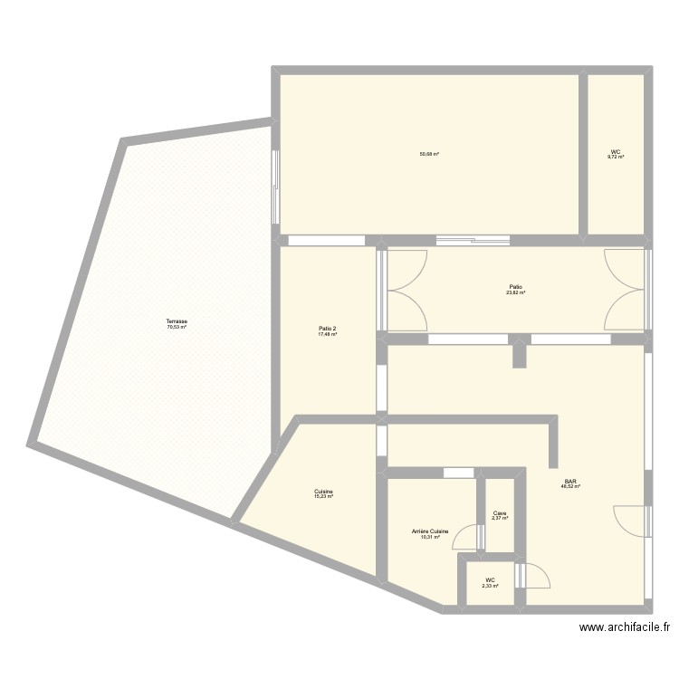 La Houblo. Plan de 0 pièce et 0 m2