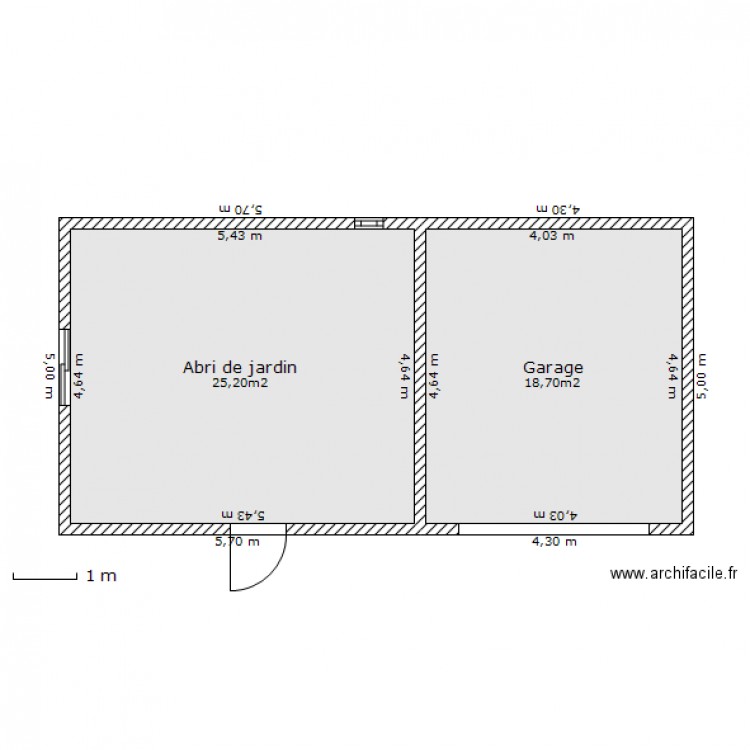garage. Plan de 0 pièce et 0 m2