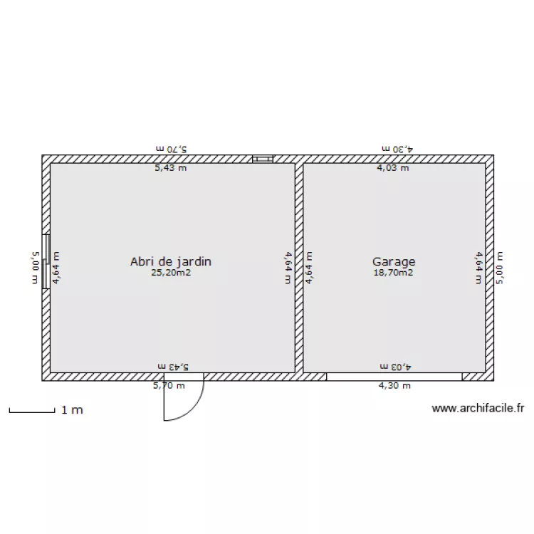 garage. Plan de garage. Plan de