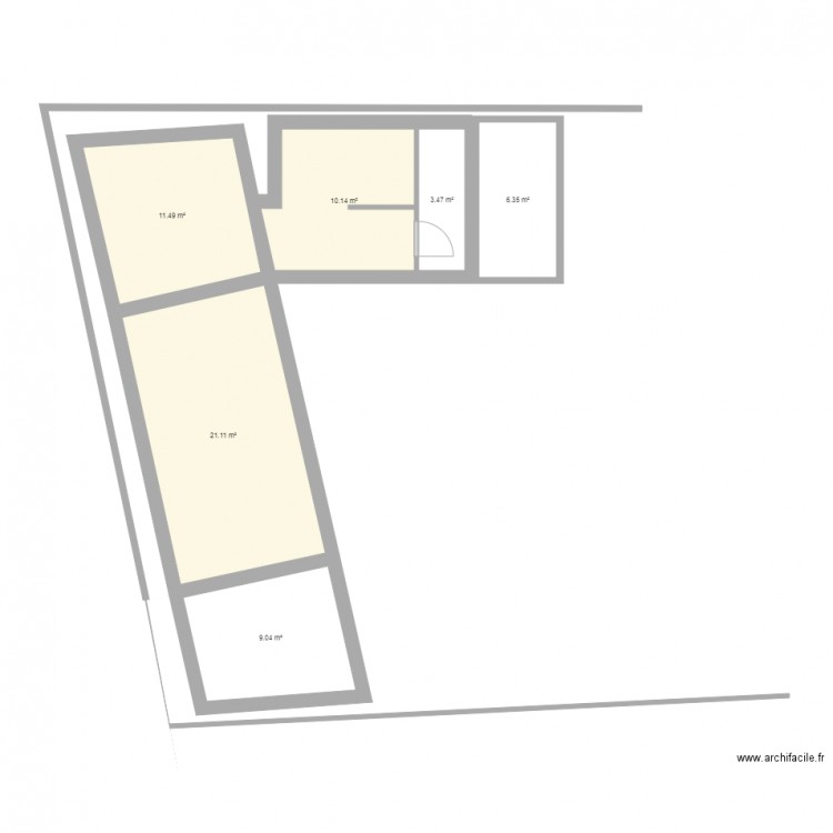 extension ancienne maison. Plan de 0 pièce et 0 m2