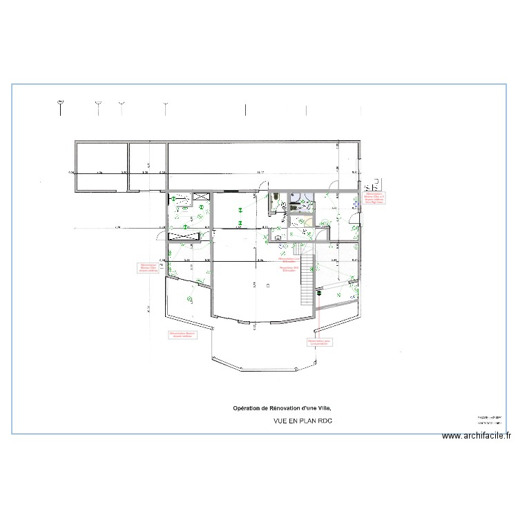 Almendro Electrcité RdC. Plan de 1 pièce et 2 m2