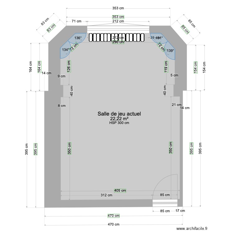 Salle de jeu projet. Plan de 0 pièce et 0 m2