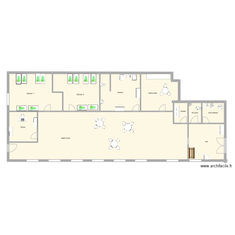 Creche Amiens. Plan de 0 pièce et 0 m2