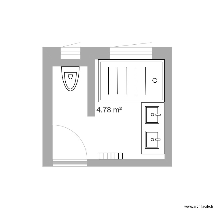 Salle de bain. Plan de 0 pièce et 0 m2