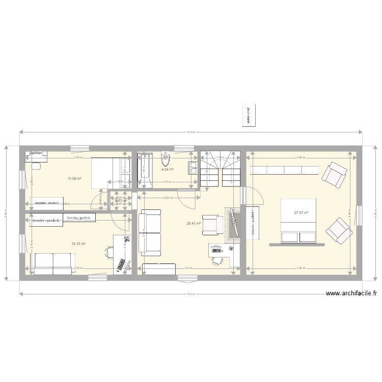 maison . Plan de 0 pièce et 0 m2