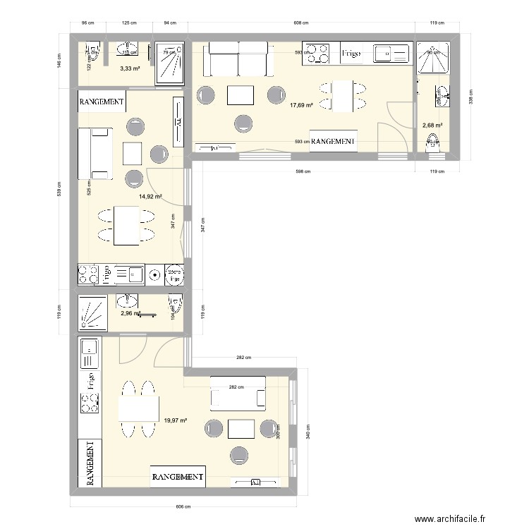 Elise DREUX def. Plan de 6 pièces et 62 m2