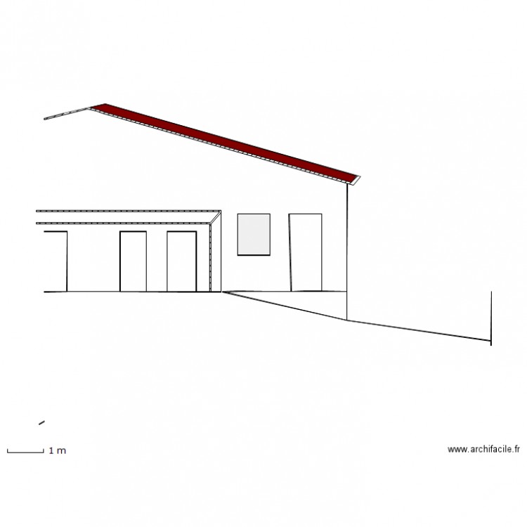 Plan de coupe. Plan de 0 pièce et 0 m2