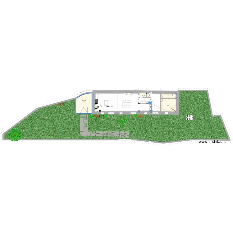 Gros 15260 RDC et 1er 112022. Plan de 18 pièces et 207 m2