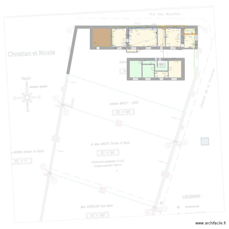 Maison Plozevet elec. Plan de 24 pièces et 391 m2