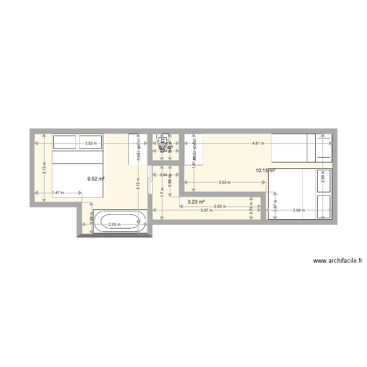 val voisin étage. Plan de 0 pièce et 0 m2