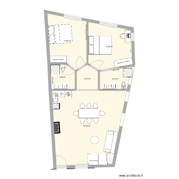 Saint Paul 3. Plan de 0 pièce et 0 m2