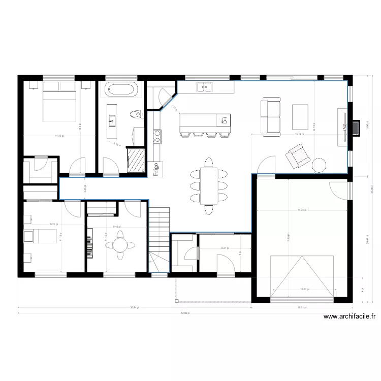 Fortin RDC et garage v4. Plan de 