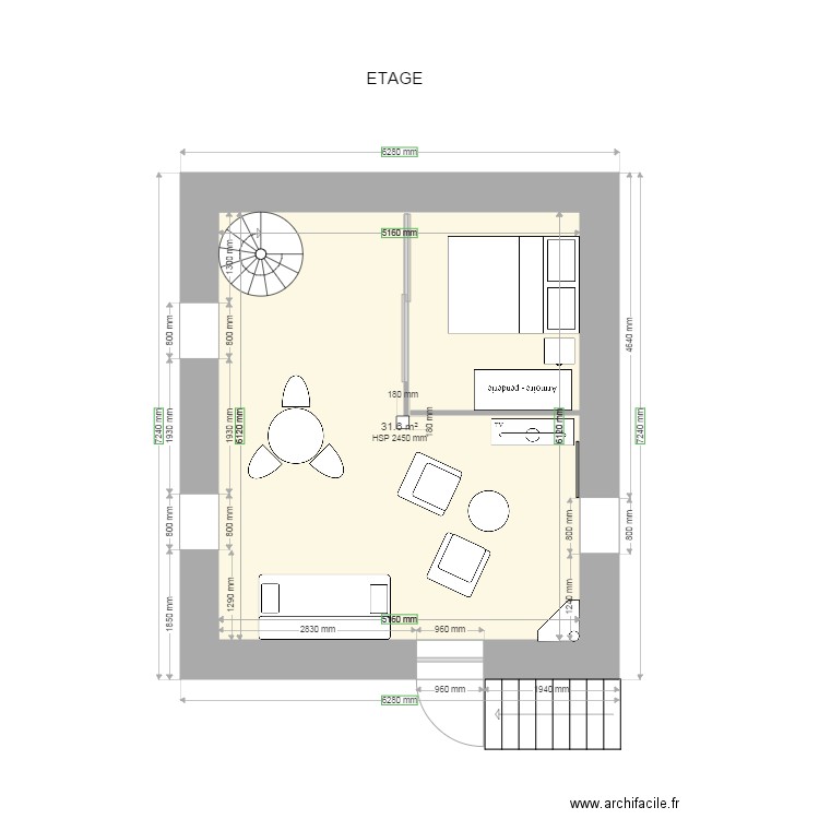 Cabane 2. Plan de 0 pièce et 0 m2