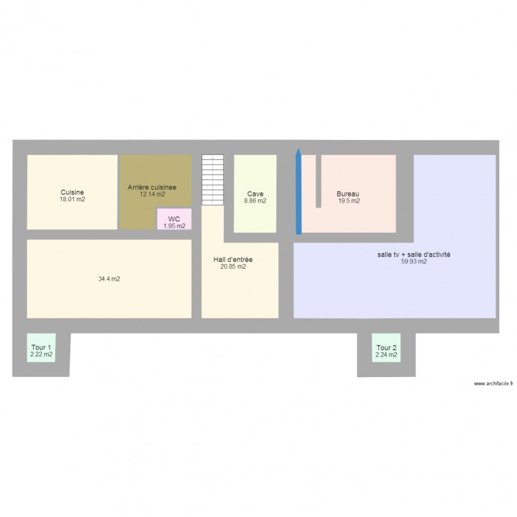 rdch chateau. Plan de 0 pièce et 0 m2