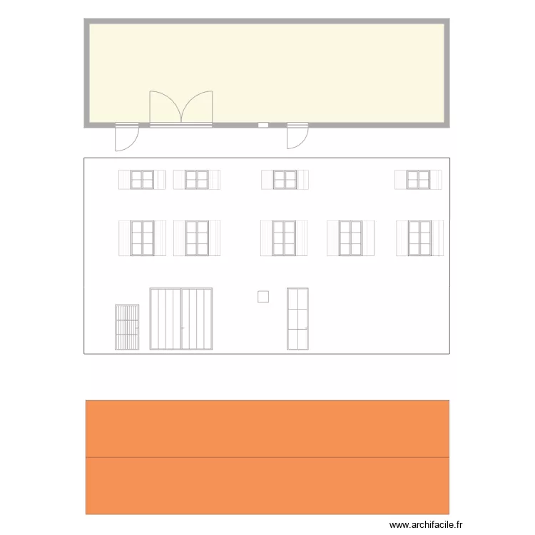 PLAN DE FACADE AVANT. Plan de 