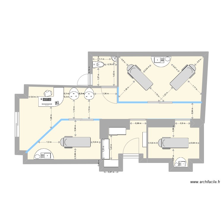 MAUD CANNES Prop1. Plan de 0 pièce et 0 m2