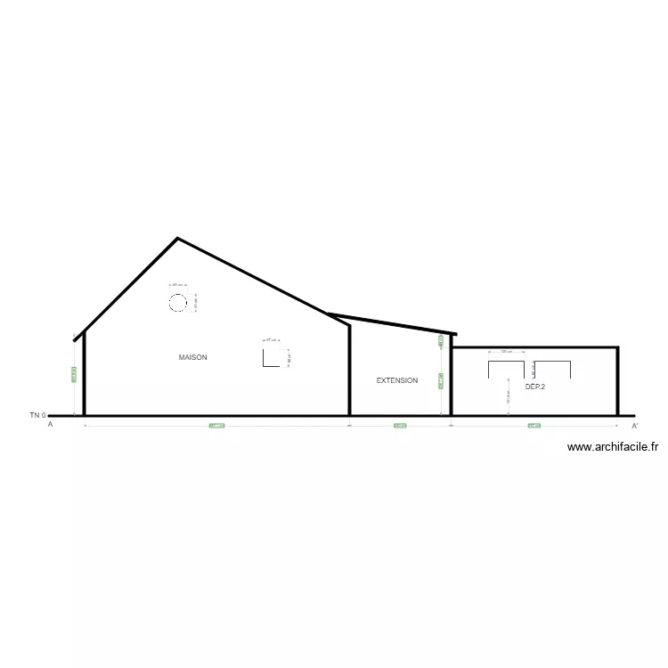 coupe aa rudy. Plan de 