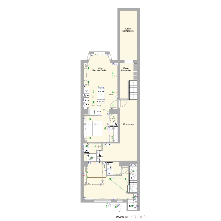 Marie José Rez jardin Studio  3 chambres. Plan de 0 pièce et 0 m2