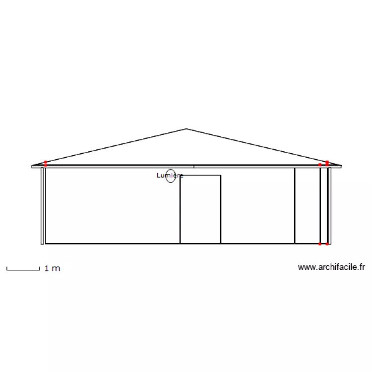 Sanitaire cot&eacute; 2. Plan de 
