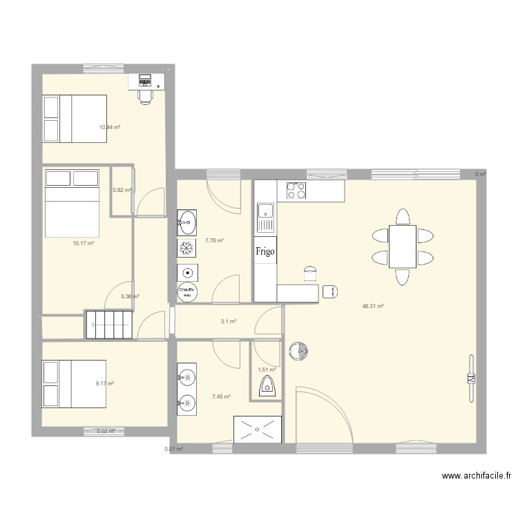 plan flo 2. Plan de 0 pièce et 0 m2