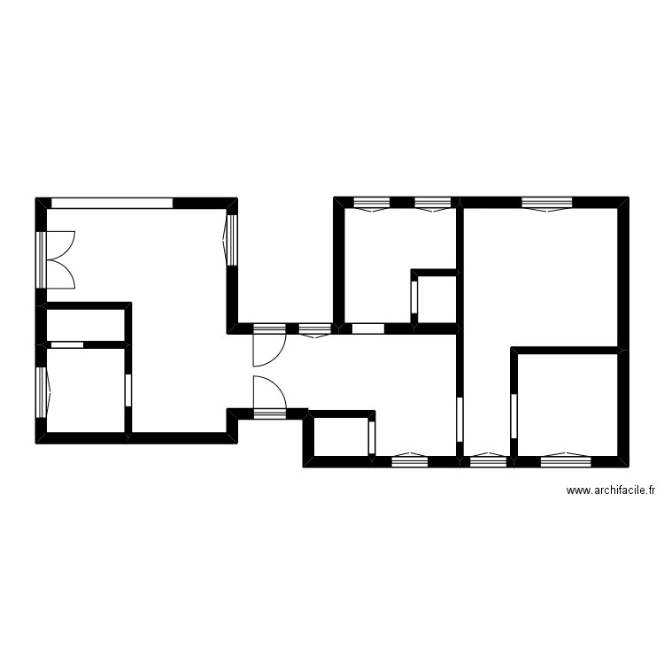 MANNUCCI. Plan de 8 pièces et 67 m2