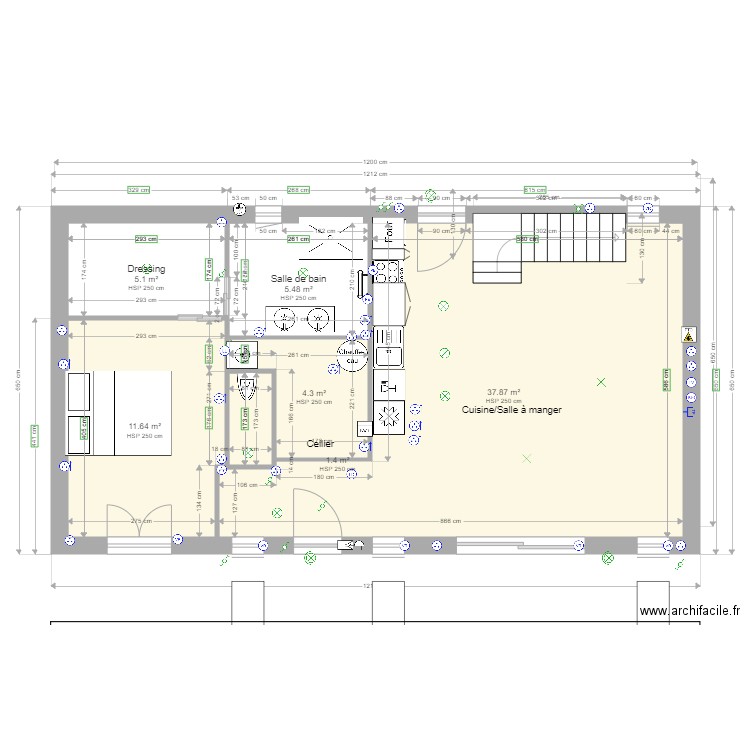 Marcq 78 schéma électrique 1 . Plan de 0 pièce et 0 m2