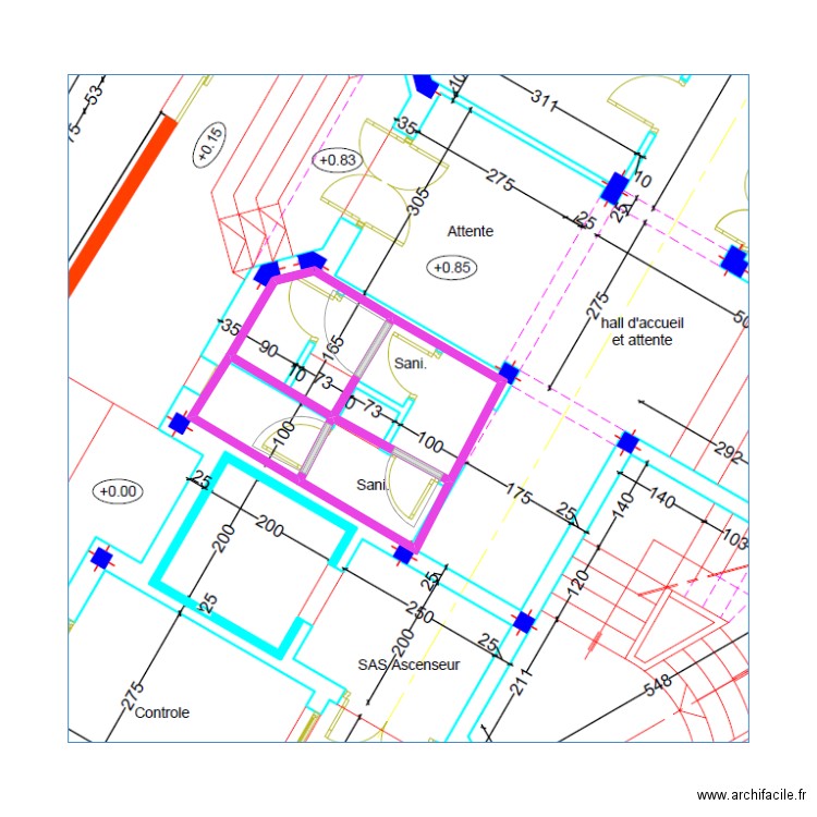 archi exo. Plan de 4 pièces et 9 m2