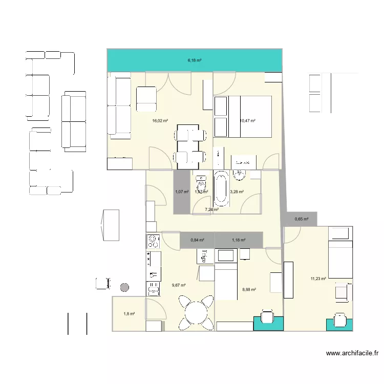 Velizy2021prive. Plan de 