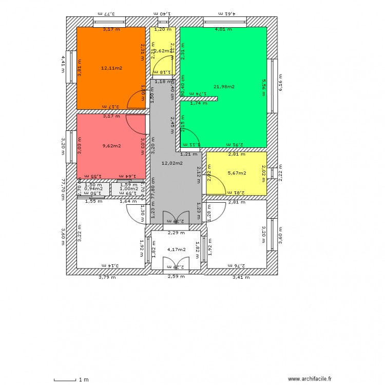 appart F4. Plan de 0 pièce et 0 m2