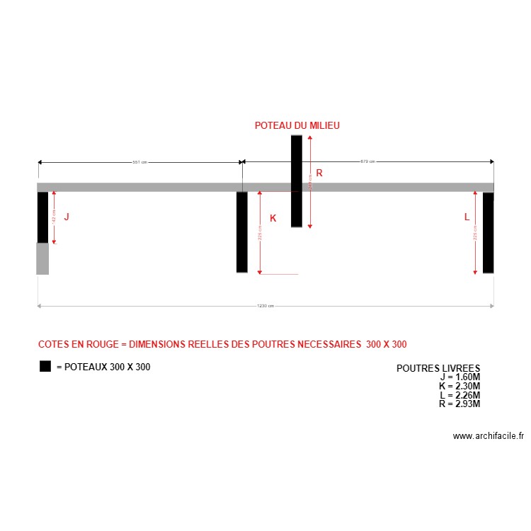 cotes reelles carport FACE AVANT - ENTREE. Plan de 0 pièce et 0 m2