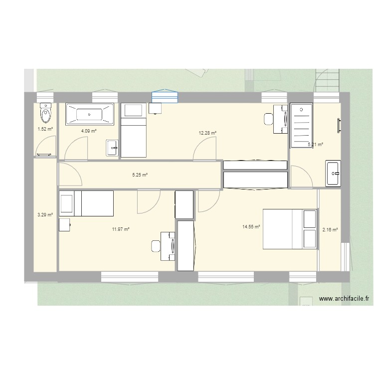 La maison de Fer Projet V2. Plan de 0 pièce et 0 m2