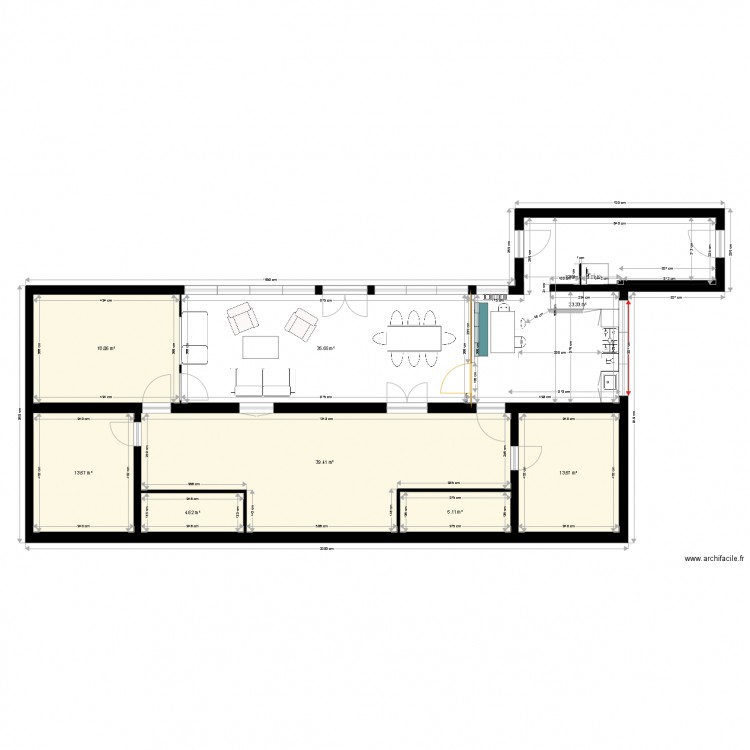 PLAN PROJET DEFINITIF MAISON CAMPAGNE. Plan de 0 pièce et 0 m2