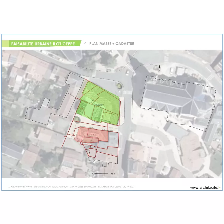 chavagnes en paillers - emprise approximative îlots. Plan de chavagnes en paillers - emprise approximative îlots. Plan de