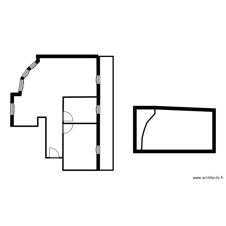 518 DILLIER. Plan de 4 pièces et 59 m2