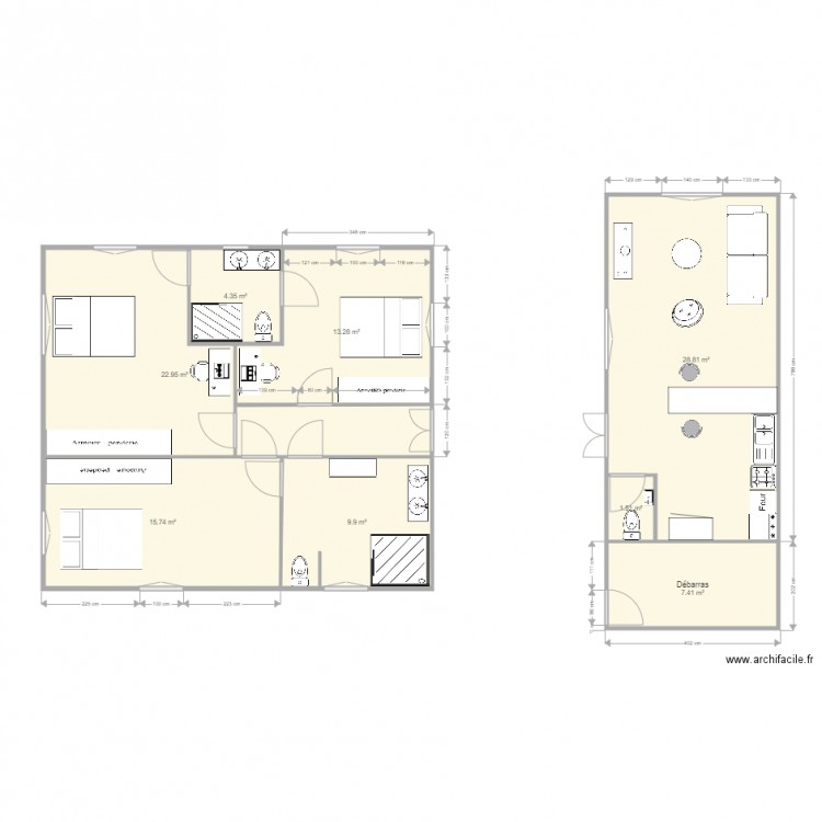 Vue en plan. Plan de 0 pièce et 0 m2