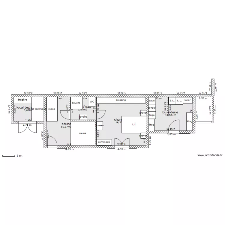 caffucci-projet. Plan de 