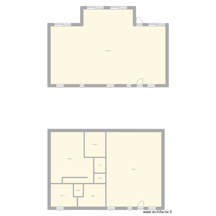 Nouveau Plan BOUTIGNY Simple RDC V2. Plan de 9 pièces et 266 m2