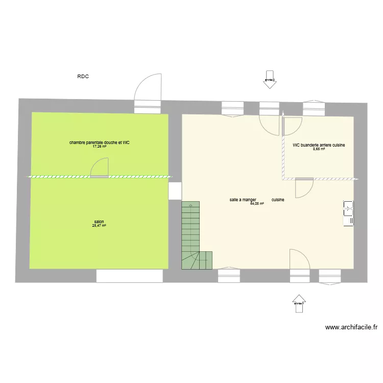 16 sanguilles apres travaux. Plan de 16 sanguilles apres travaux. Plan de
