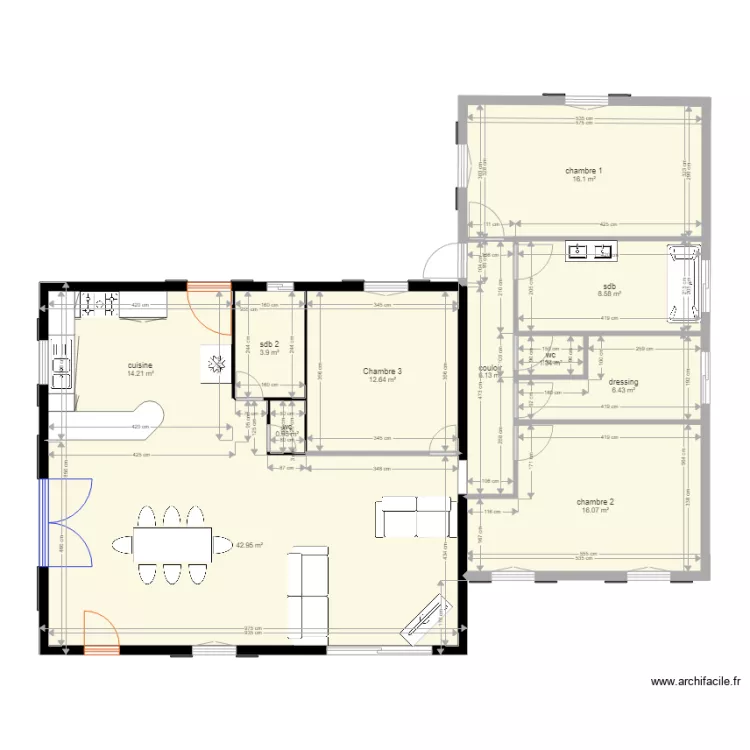 maison muy 30. Plan de 