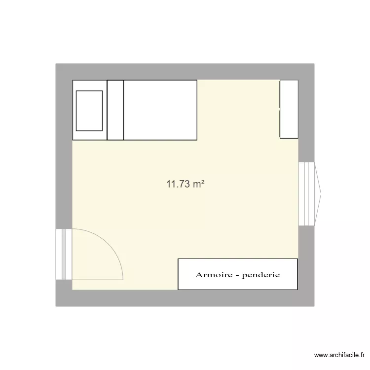 chambre rafael. Plan de 